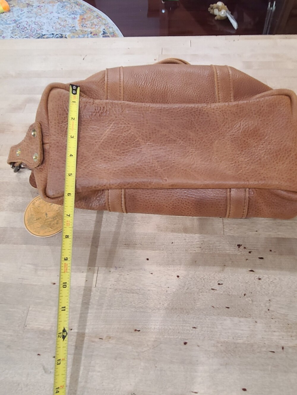 NWT Go Forth Goods Eleanor Satchel Bag In Honey - Picture 13 of 16